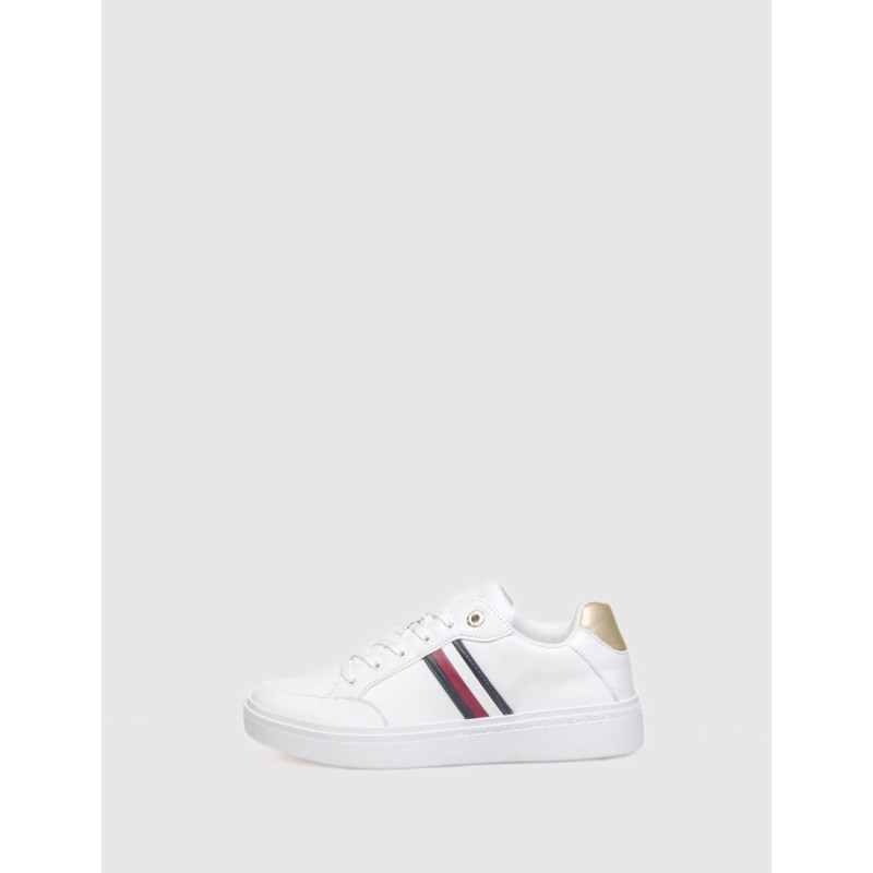 ZAPATILLA TOMMY HILFIGER ELEVATED GLOBAL STRIPES SNEAKER BLANCO
