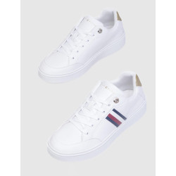 ZAPATILLA TOMMY HILFIGER ELEVATED GLOBAL STRIPES SNEAKER BLANCO