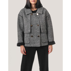 CHAQUETA OBVIO HIKARI GRIS