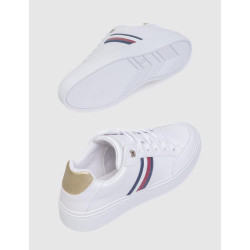 ZAPATILLA TOMMY HILFIGER ELEVATED GLOBAL STRIPES SNEAKER BLANCO