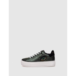 ZAPATILLA KURT GEIGER  LANEY EYE-PETROL-LEATHER VERDE