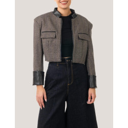 CHAQUETA OBVIO AINA MARRÓN