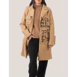 CHAQUETA OBVIO HIKARI TAUPE