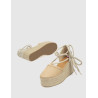 ALPARGATA TOMMY HILFIGER CLOSED TOE LINEN FLATFORM BEIG