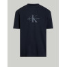 CAMISETA CALVIN KLEIN SS HERO MONOGRAM TEE 30S EU OPT NEGRO