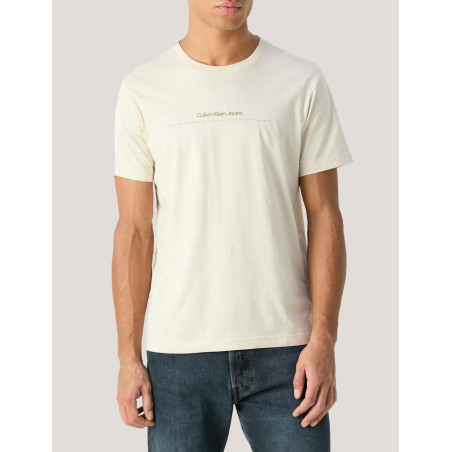 CAMISETA CALVIN KLEIN MINIMAL LOGO TEE BEIG