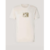 CAMISETA CALVIN KLEIN SMALL CK BOX TEE BEIG