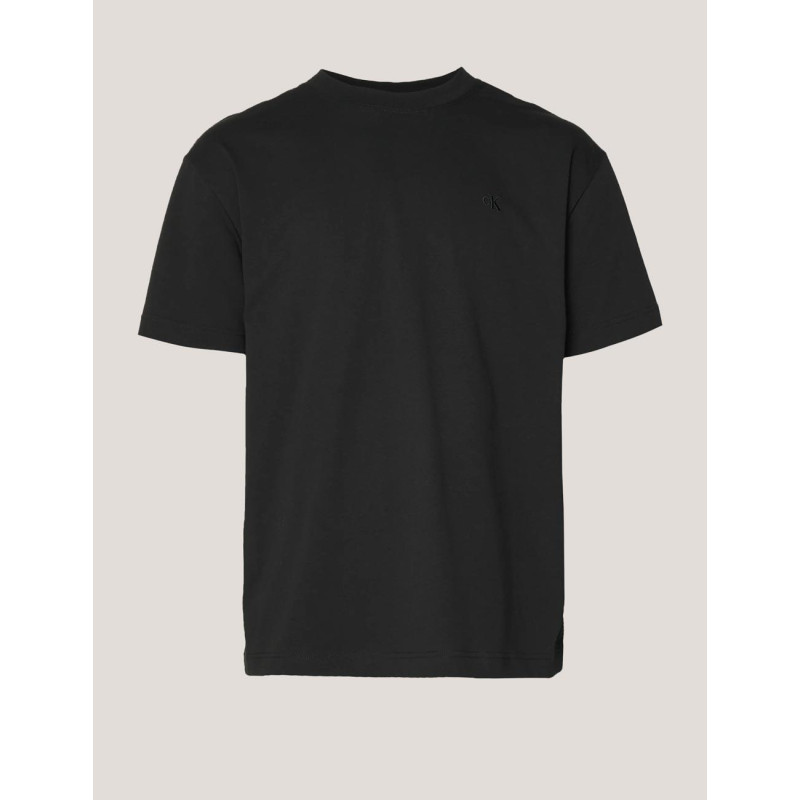 CAMISETA CALVIN KLEIN SOFT LAYERED MONOGRAM TEE NEGRO