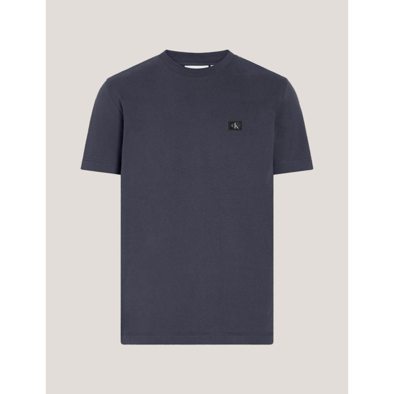 CAMISETA CALVIN KLEIN WOVEN LABEL REGULAR TEE AZUL