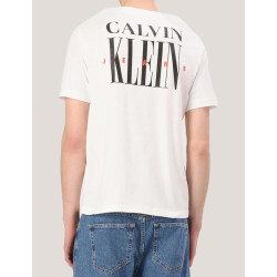 CAMISETA CALVIN KLEIN SERIF FONT GRAPHIC TEE BLANCO