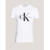 CAMISETA CALVIN KLEIN CORE MONOLOGO SLIM TEE BLANCO