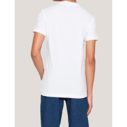 CAMISETA CALVIN KLEIN CORE MONOLOGO SLIM TEE BLANCO