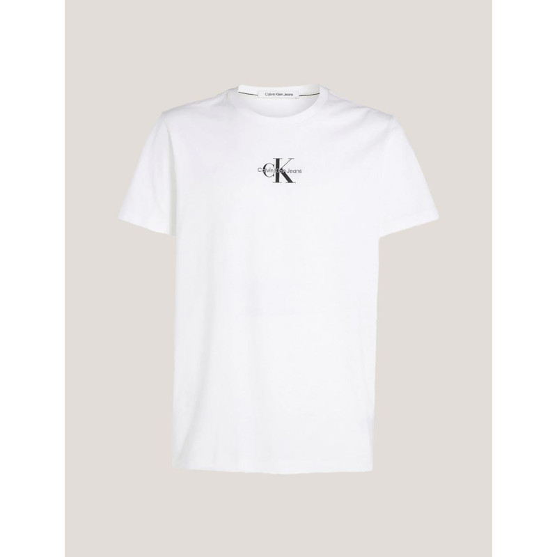 CAMISETA CALVIN KLEIN MONOLOGO TEE BLANCO