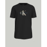 CAMISETA CALVIN KLEIN DISTRESSED MONOLOGO TEE NEGRO