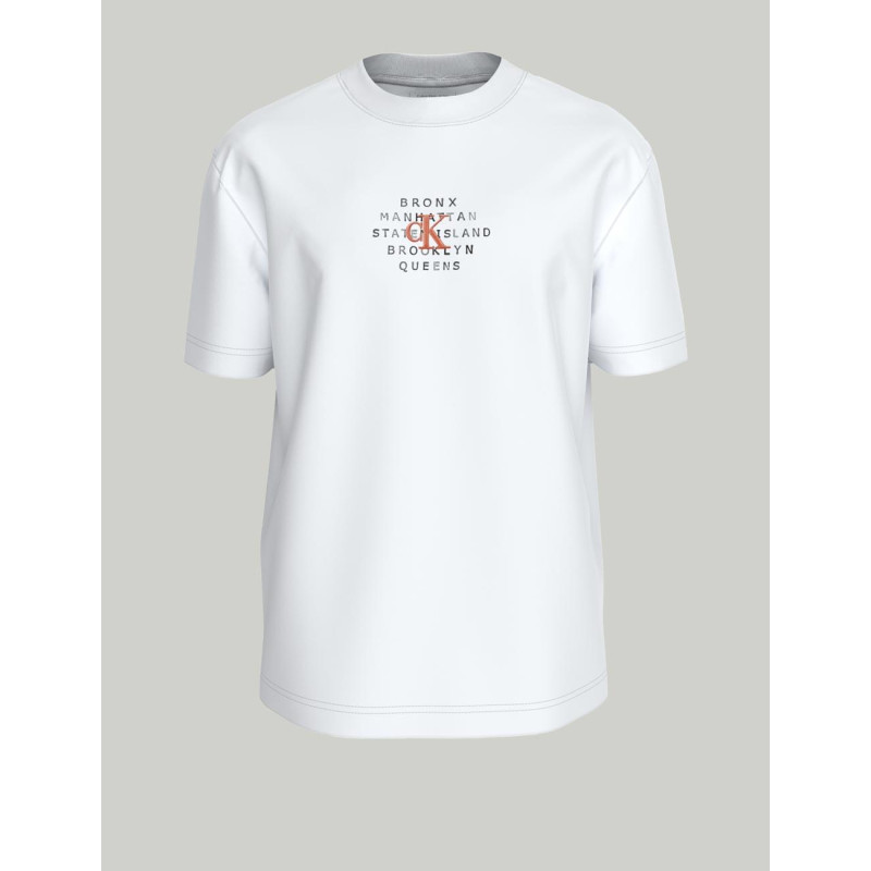 CAMISETA CALVIN KLEIN NYC STAMP GRAPHIC TEE BLANCO