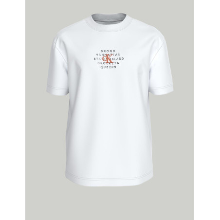 CAMISETA CALVIN KLEIN NYC STAMP GRAPHIC TEE BLANCO