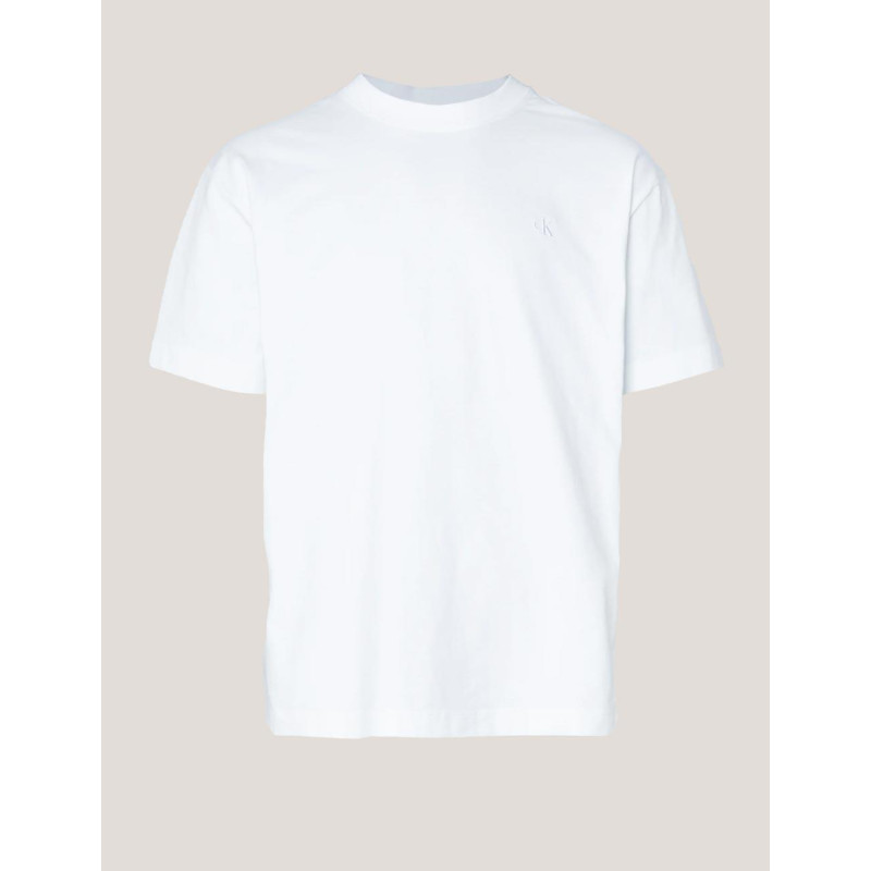 CAMISETA CALVIN KLEIN SOFT LAYERED MONOGRAM TEE BLANCO
