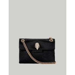 BOLSO KURT GEIGER FABRIC MINI KENSINGTON NEGRO
