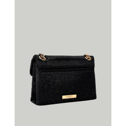 BOLSO KURT GEIGER FABRIC MINI KENSINGTON NEGRO
