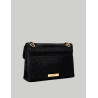 BOLSO KURT GEIGER FABRIC MINI KENSINGTON NEGRO