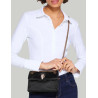 BOLSO KURT GEIGER FABRIC MINI KENSINGTON NEGRO