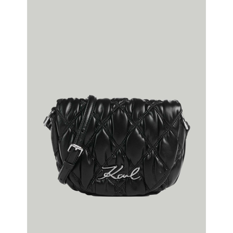 BOLSO KARL LAGERFED K/SIGNATURE KUILT CB NEGRO