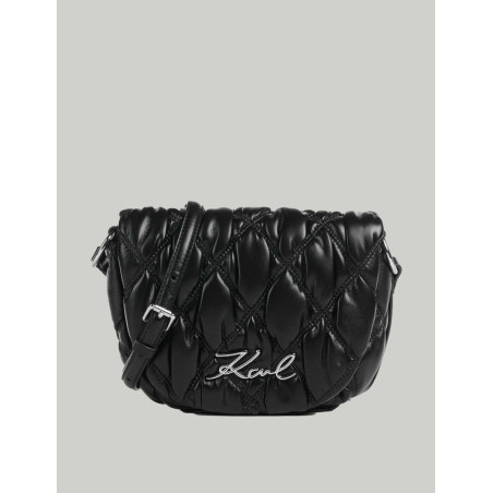 BOLSO KARL LAGERFED K/SIGNATURE KUILT CB NEGRO