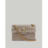 BOLSO KURT GEIGER FABRIC MINI KENSINGTON V  BEIG