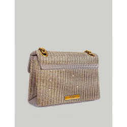 BOLSO KURT GEIGER FABRIC MINI KENSINGTON V  BEIG