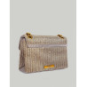 BOLSO KURT GEIGER FABRIC MINI KENSINGTON V  BEIG