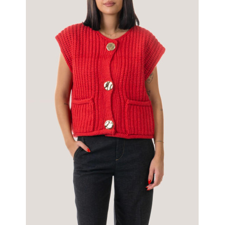CHALECO OBVIO 26231 MIHO ROJO