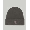 GORRO CALVIN KLEIN THICK EMBROIDERY BEANIE GRIS