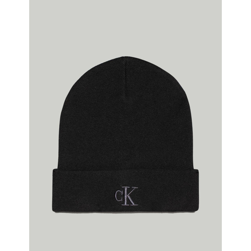 GORRO CALVIN KLEIN THICK EMBROIDERY BEANIE NEGRO