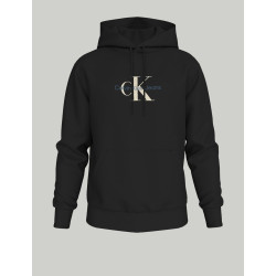 SUDADERA CALVIN KLEIN DISTRESSED MONOLOGOHOODIE NEGRO