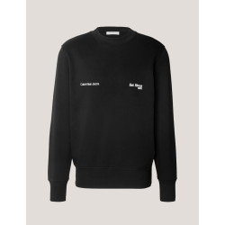 SUDADERA CALVIN KLEIN CALVIN KLEIN 1978 CREW NECK NEGRO