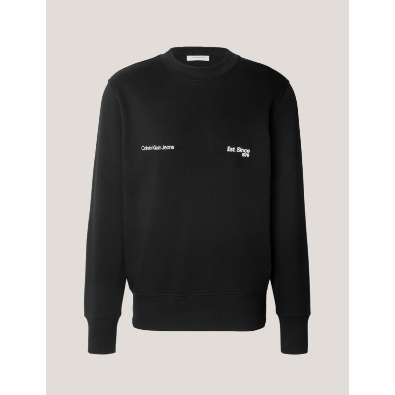 SUDADERA CALVIN KLEIN CALVIN KLEIN 1978 CREW NECK NEGRO