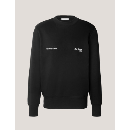 SUDADERA CALVIN KLEIN CALVIN KLEIN 1978 CREW NECK NEGRO