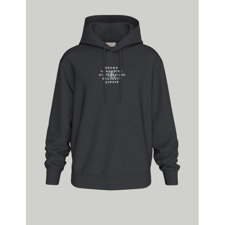 SUDADERA CALVIN KLEIN NYC STAMP GRAPHIC HOODIE NEGRO
