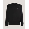 SUDADERA CALVIN KLEIN WOVEN LABEL CREW NECK NEGRO