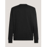 SUDADERA CALVIN KLEIN WOVEN LABEL CREW NECK NEGRO