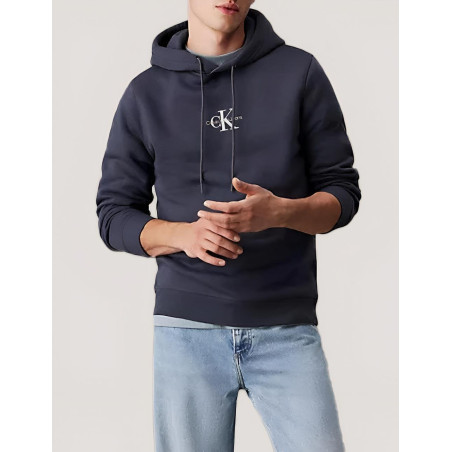 SUDADERA CALVIN KLEIN MONOLOGO HOODIE MARINO