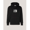 SUDADERA CALVIN KLEIN SMALL CK BOX HOODIE NEGRO