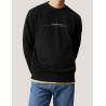 SUDADERA CALVIN KLEIN MINIMAL LOGO CREW NECK NEGRO