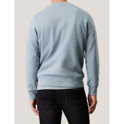 SUDADERA CALVIN KLEIN MINIMAL LOGO CREW NECK AZUL