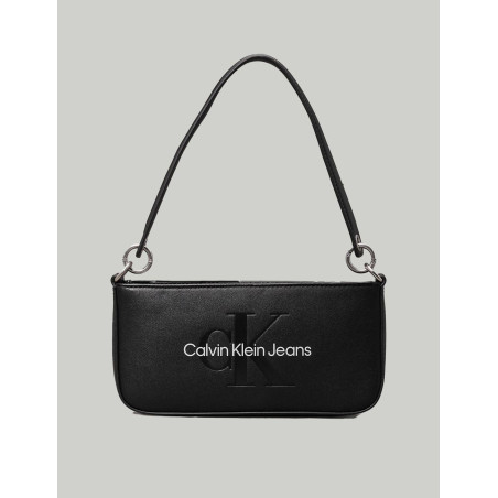 BOLSO CALVIN KLEIN SCULPTED SHOULDERV POUCH25 MONO NEGRO