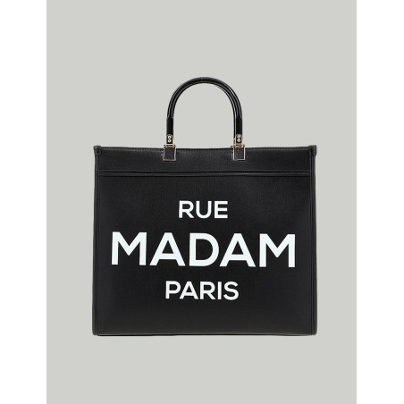 BOLSO RUE MADAM PARIS ICON MINI TOTE NEGRO