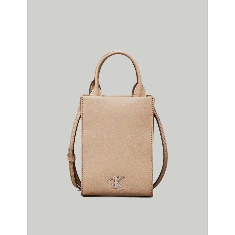 BOLSO CALVIN KLEIN MINIMAL MONOGRAM TOTE18 BEIG