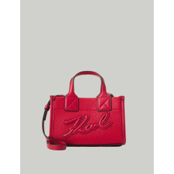 BOLSO KARL LAGERFED K/SKUARE SM TOTE GRAINY ROJO