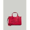 BOLSO KARL LAGERFED K/SKUARE SM TOTE GRAINY ROJO