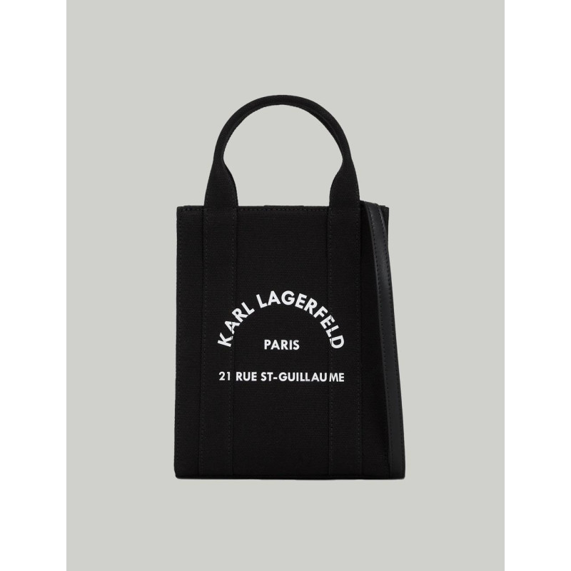 BOLSO KARL LAGERFED RSG SQUARE SMALL TOTE NEGRO